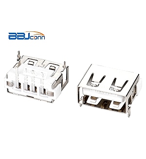 USB 2,0-AF short body 10,02 feet plug in back plug in white glue flat iron smooth surface 6,3