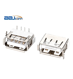 USB 2,0-AF short body 2-pin plug back into the white film edge iron H6,3
