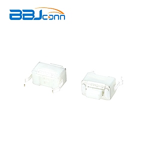 Tact switch--3x6x5 in-line all white