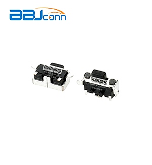 Tact switch--2x4x3.5 all-inclusive with column all black