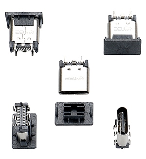 TYPE-C 24PIN female seat upright H9.3